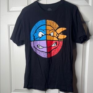 Black Ninja Turtles Graphic T-Shirt